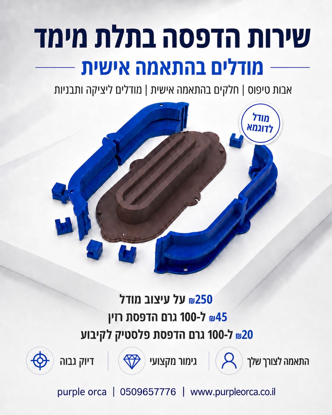שירות הדפסת תלת־ממד