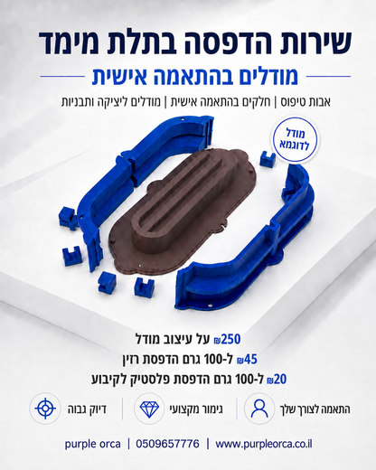 שירות הדפסת תלת־ממד
