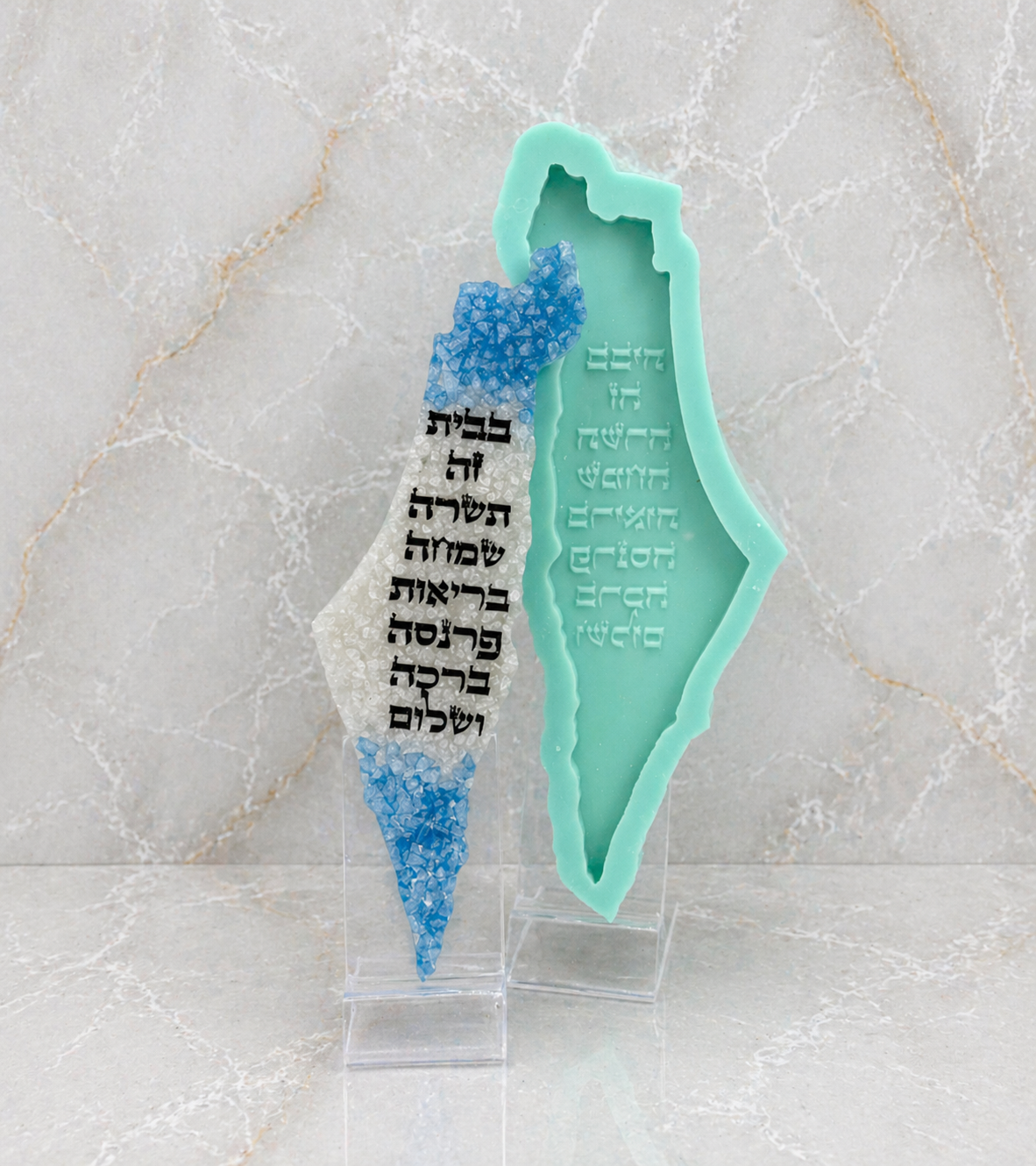 תבנית סיליקון ברכת הבית מפת ישראל