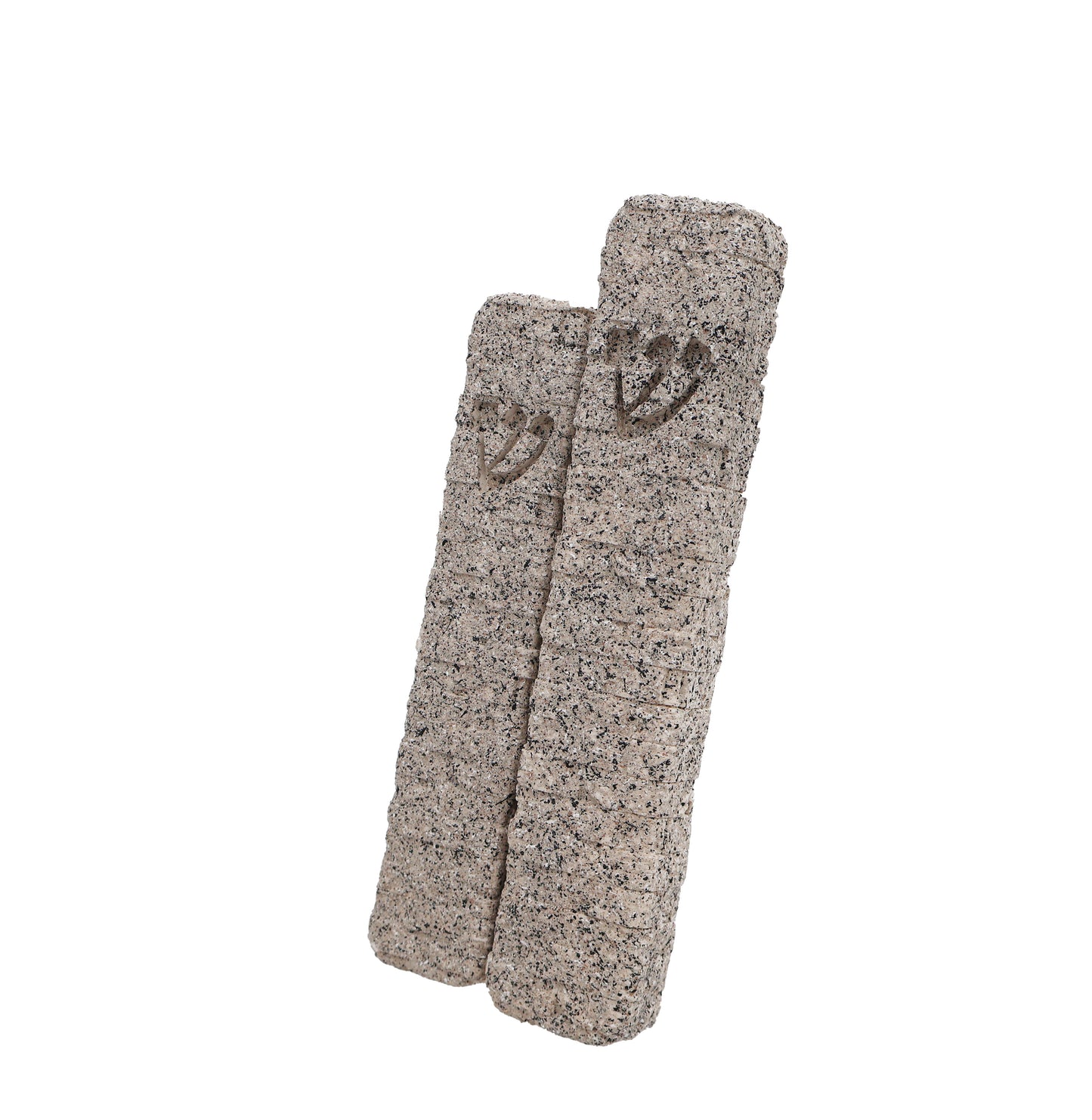 מזוזה אבן ירושלמית דגם שלג מדברי- קלף 15 ס"מ