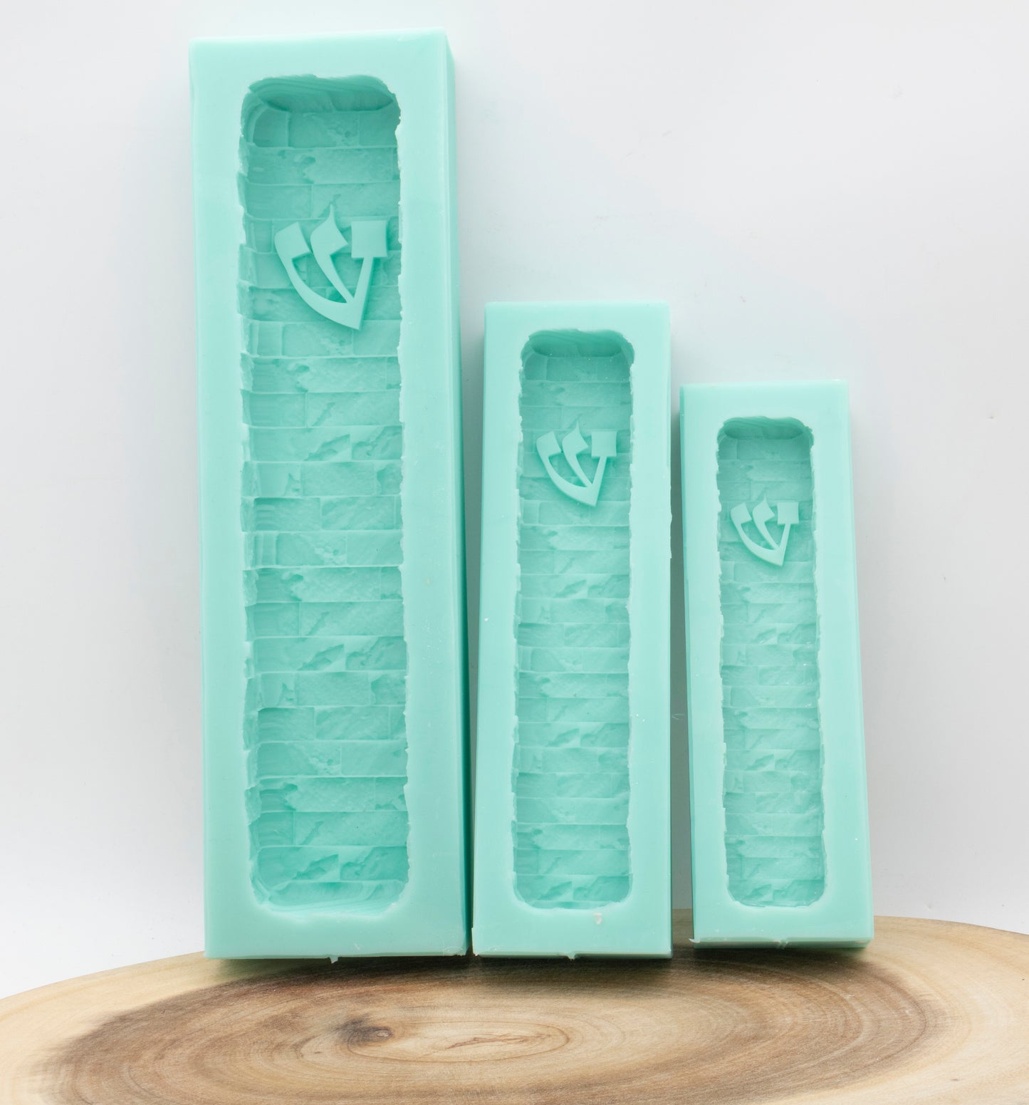 תבנית סיליקון מזוזה "אבן ירושלמית" קלף 20 ס"מ