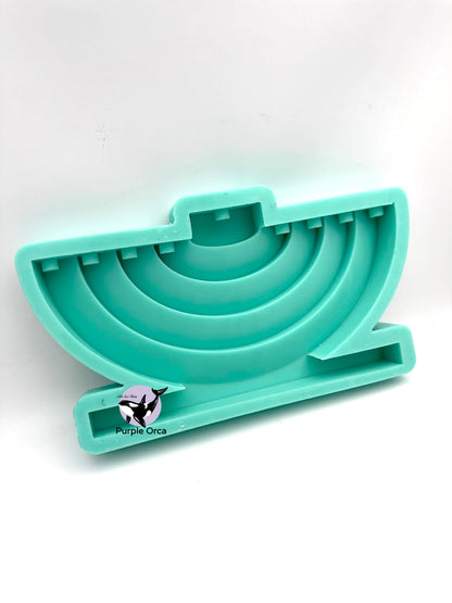 תבנית סיליקון חנוכייה דקורטיבית
